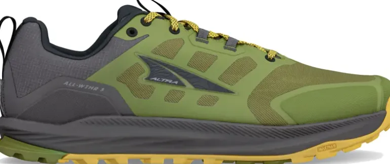 Altra Mens Lone Peak 9 Waterproof Low Trail Shoes - Dusty Olive