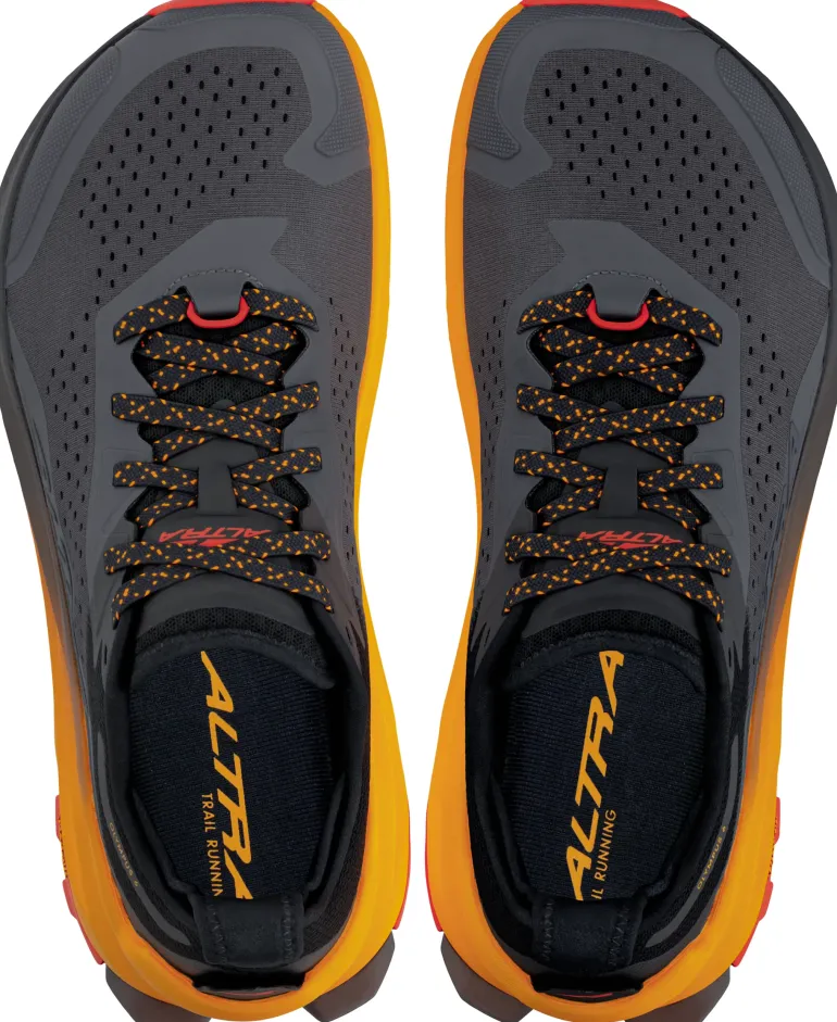 Altra Mens Olympus 6 Trail Shoes - Black-Orange