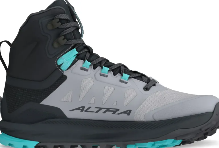 Altra Womens Lone Peak 9 Waterproof Mid Boots - Black-Gray