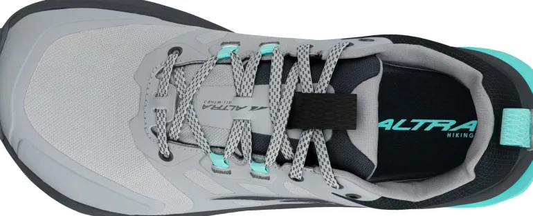 Altra Womens Lone Peak 9 Waterproof Low Trail Shoes - Black-Gray