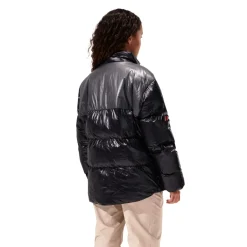 Berghaus Unisex Blockback Down Jacket - Jet Black-Grey Pinstripe