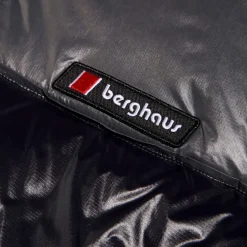 Berghaus Unisex Blockback Down Jacket - Jet Black-Grey Pinstripe