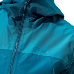 Berghaus Womens Deluge Pro 3.0 Jacket - Deep Ocean-Jungle Jewel