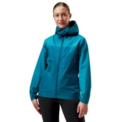 Berghaus Womens Deluge Pro 3.0 Jacket - Deep Ocean-Jungle Jewel