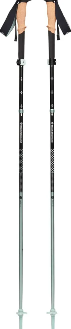 Black Diamond Pursuit FLZ Trekking Poles - Black-Foam Green - S/M