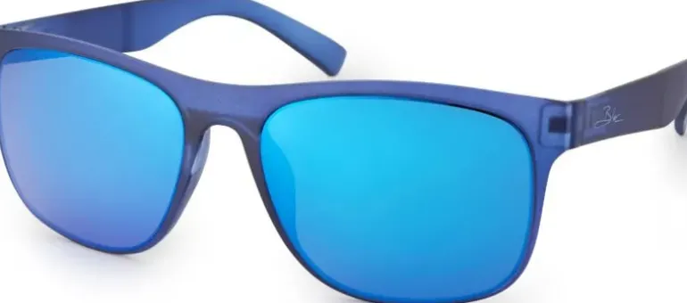 BLOC Elba Sunglasses - Matt Blue-Blue Mirror