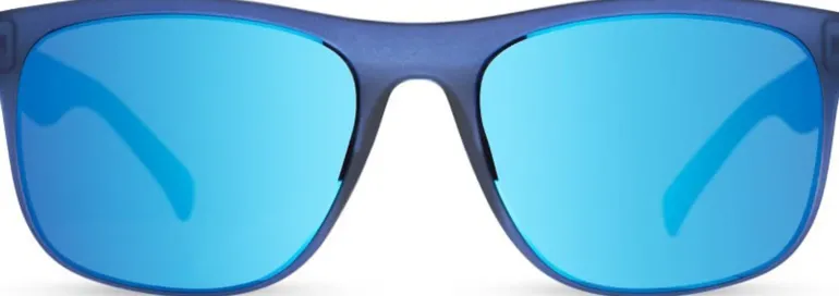 BLOC Elba Sunglasses - Matt Blue-Blue Mirror