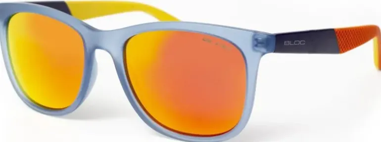 BLOC Fiji Sunglasses - Blue-Red Mirror