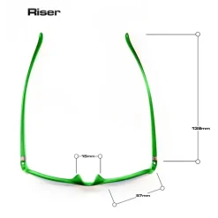 BLOC Riser Sunglasses - Black Green-Green Mirror