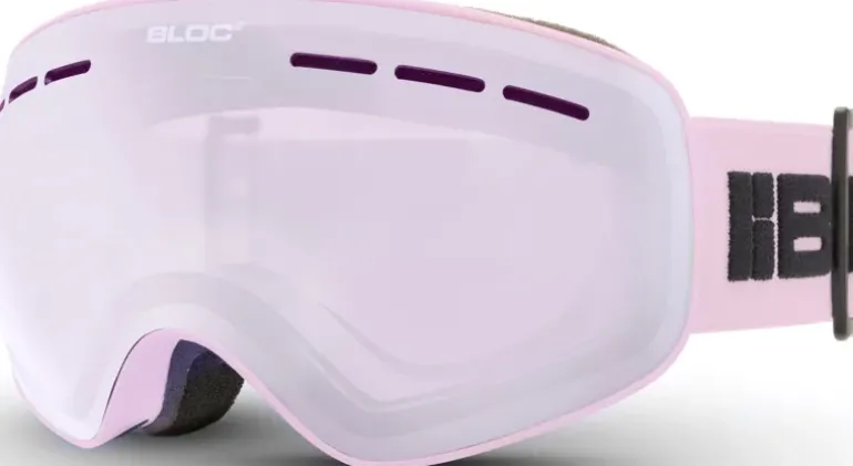 BLOC Small Fit Moon Goggle - Matt Powder-Light Purple Mirror Silver