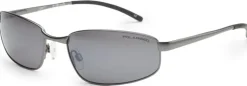 BLOC Square Sunglasses - Gun Metal-Polarised Grey