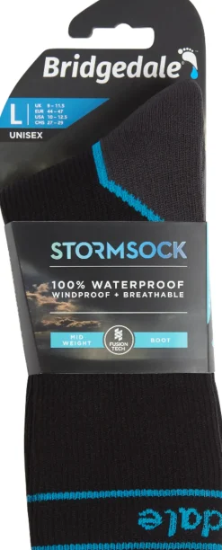 Bridgedale Mens StormSock Midweight Boot Sock - Black