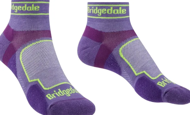 Bridgedale Womens TRAIL RUN Ultralight T2 Coolmax Sport Low Socks - Purple