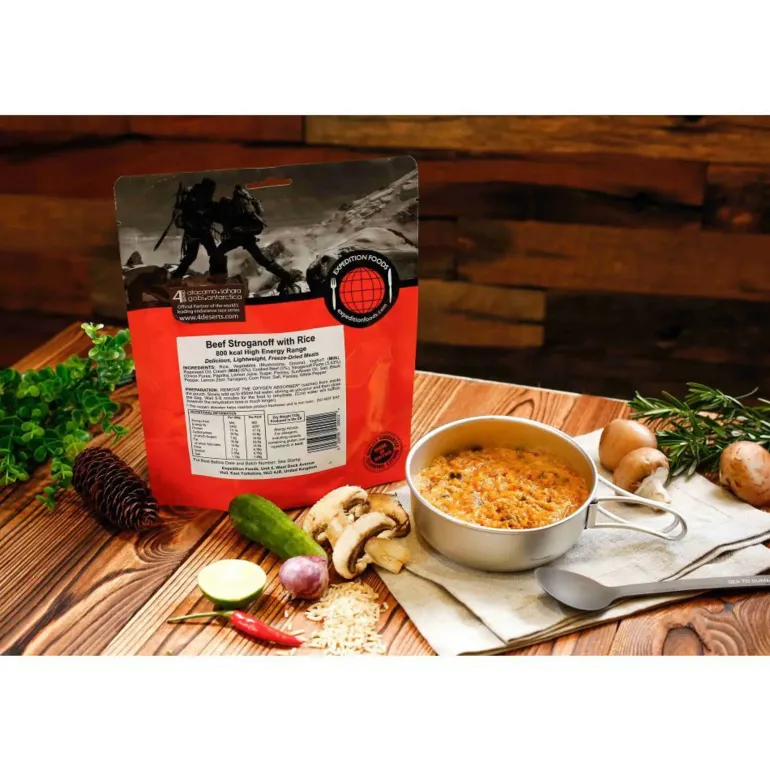 Expedition Foods Beef Stroganoff with Rice - 800kcal