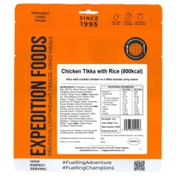 Expedition Foods Chicken Tikka with Rice - 800kcal