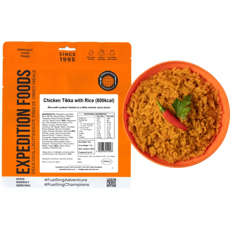 Expedition Foods Chicken Tikka with Rice - 800kcal