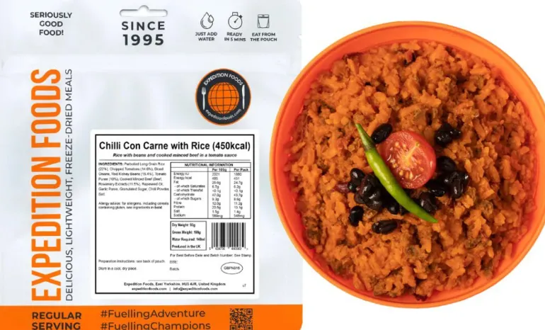 Expedition Foods Chilli Con Carne with Rice - 450kcal