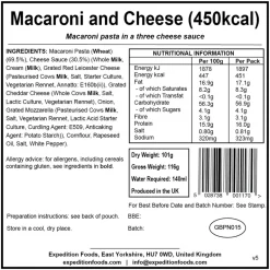 Expedition Foods Macaroni and Cheese - 450kcal
