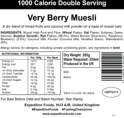 Expedition Foods Very Berry Muesli - 1000kcal