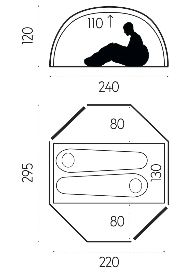 Fjallraven Abisko View 2 Tent - Pine Green