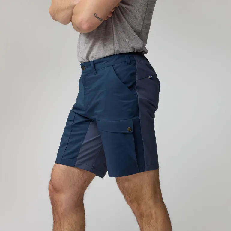 Fjallraven Mens Abisko Hybrid Trail Shorts - Navy