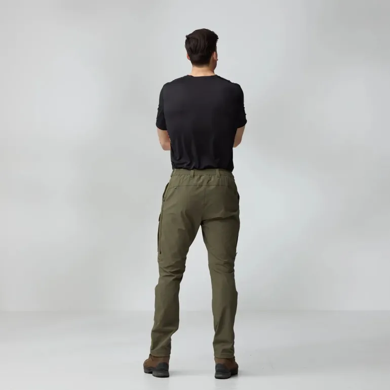 Fjallraven Mens Abisko Hybrid Trail Trousers - Black