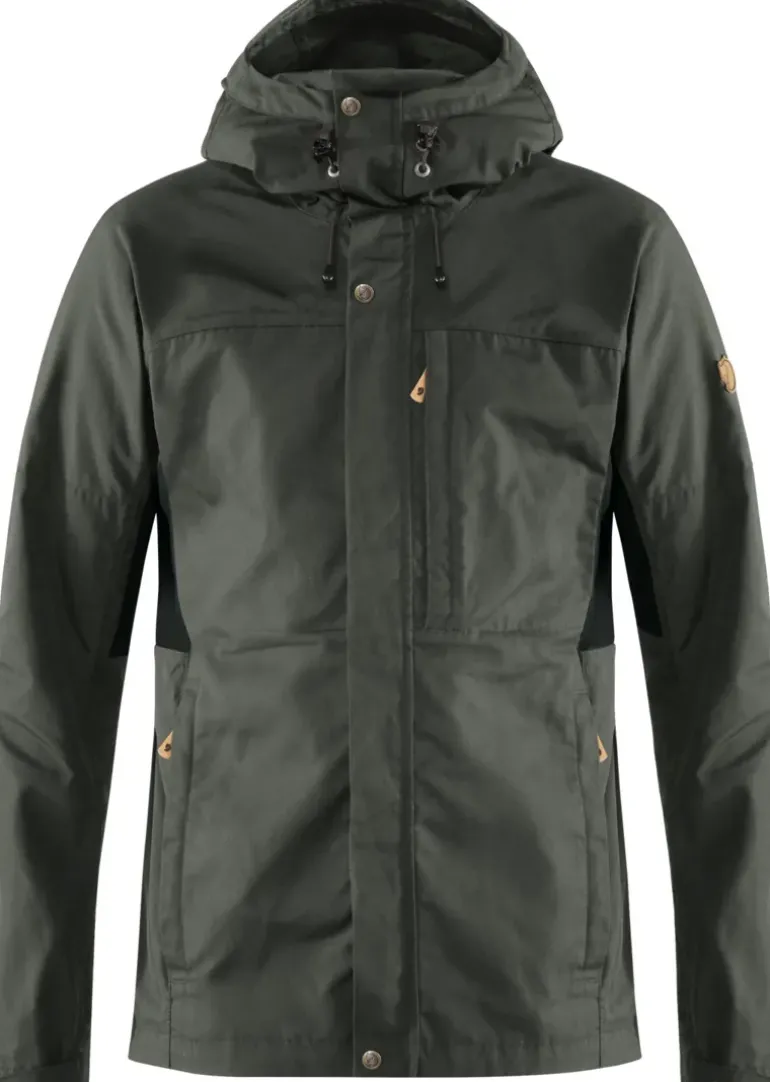 Fjallraven Mens Kaipak Jacket - Dark Grey-Black