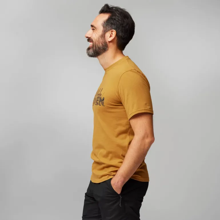 Fjallraven Mens Lush Logo T-shirt - Acorn