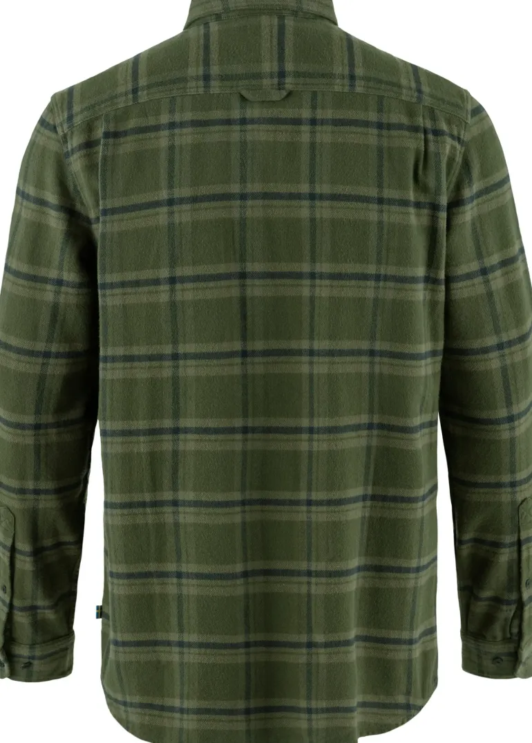 Fjallraven Mens Ovik Heavy Flannel Shirt - Deep Forest-Laurel Green