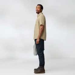 Fjallraven Mens Ovik Travel SS Shirt - Chalk White