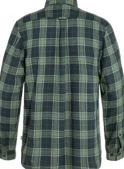 Fjallraven Mens Ovik Travel LS Shirt - Dark Navy-Patina Green