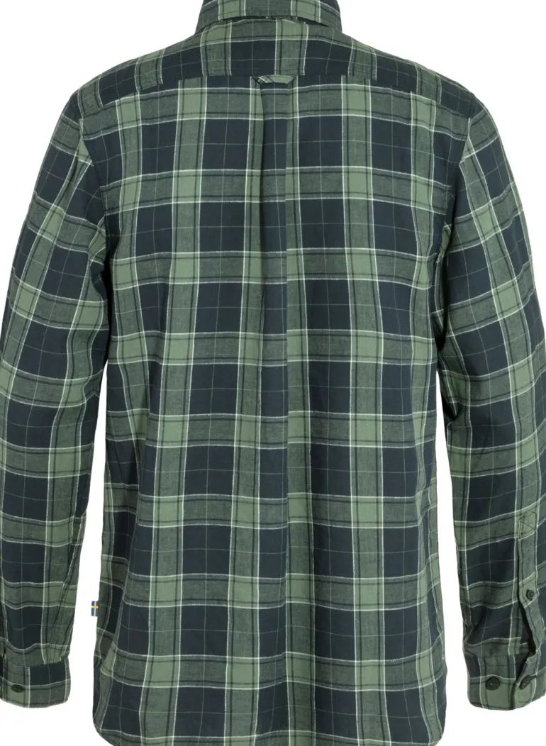 Fjallraven Mens Ovik Travel LS Shirt - Dark Navy-Patina Green