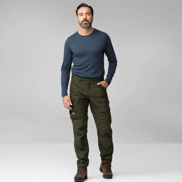 Fjallraven Mens Vidda Pro Trousers - Dark Grey-Black