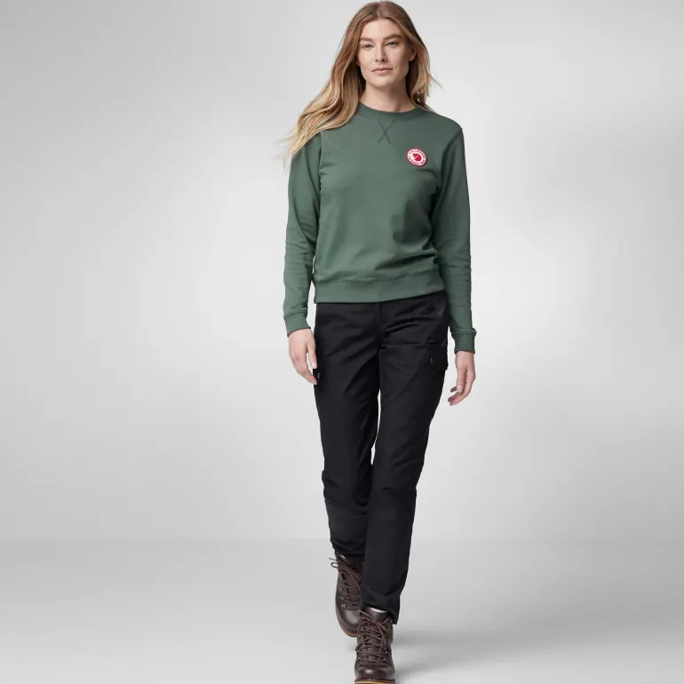 Fjallraven Womens 1960 Logo Badge Sweater - Grey-Melange