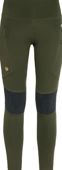 Fjallraven Womens Abisko Trekking Tights HD - Deep Forest