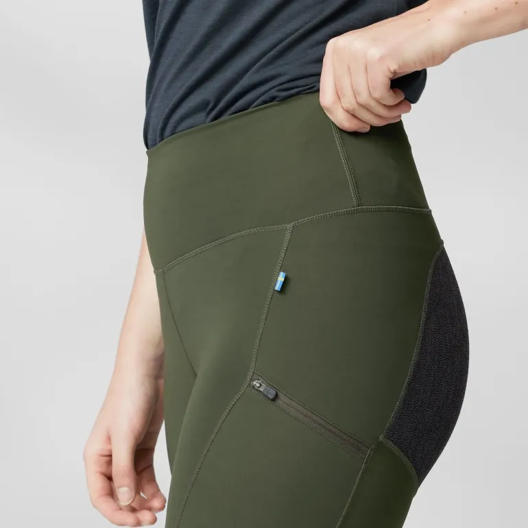 Fjallraven Womens Abisko Trekking Tights HD - Deep Forest