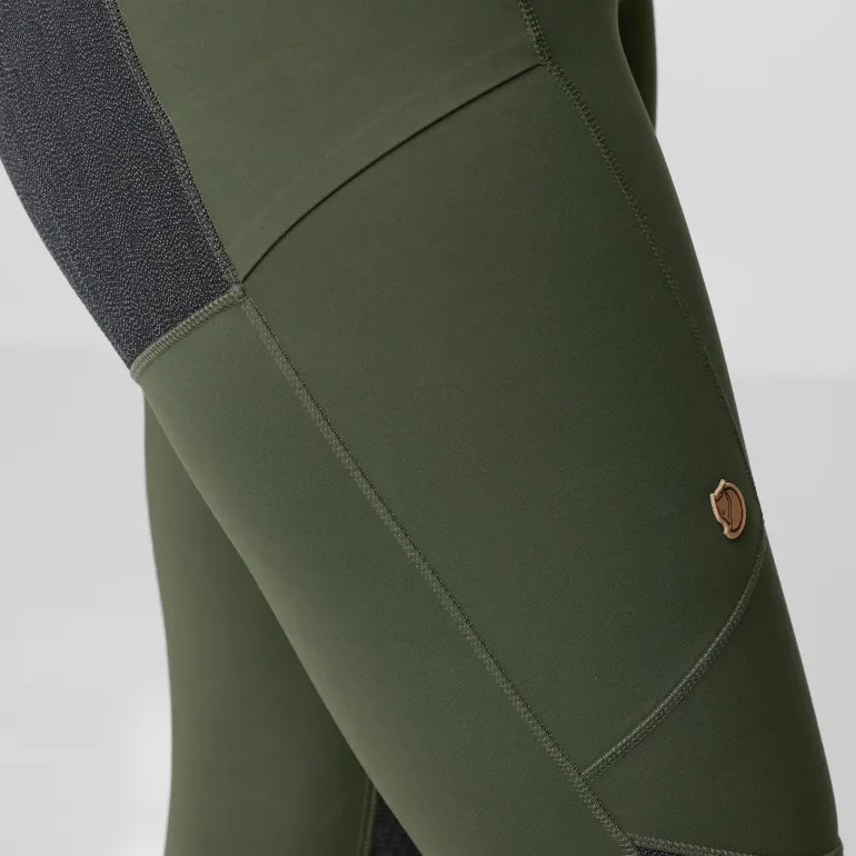 Fjallraven Womens Abisko Trekking Tights HD - Deep Forest