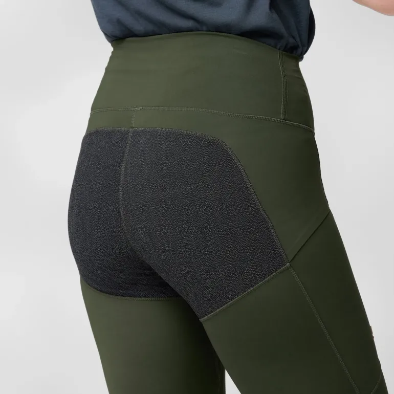 Fjallraven Womens Abisko Trekking Tights HD - Deep Forest
