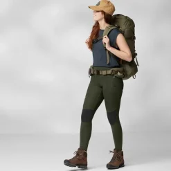 Fjallraven Womens Abisko Trekking Tights HD - Port