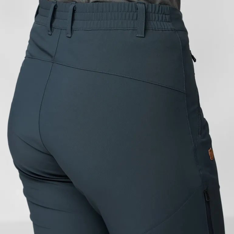 Fjallraven Womens Abisko Trail Stretch Trousers - Dark Navy