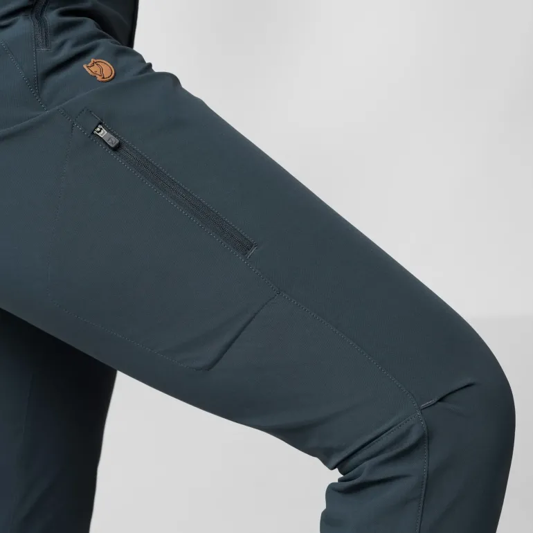 Fjallraven Womens Abisko Trail Stretch Trousers - Dark Navy