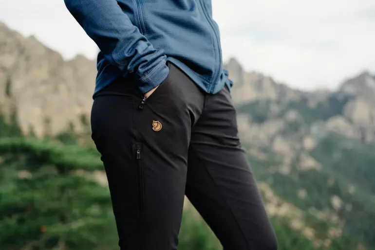 Fjallraven Womens Abisko Trail Stretch Trousers - Dark Navy