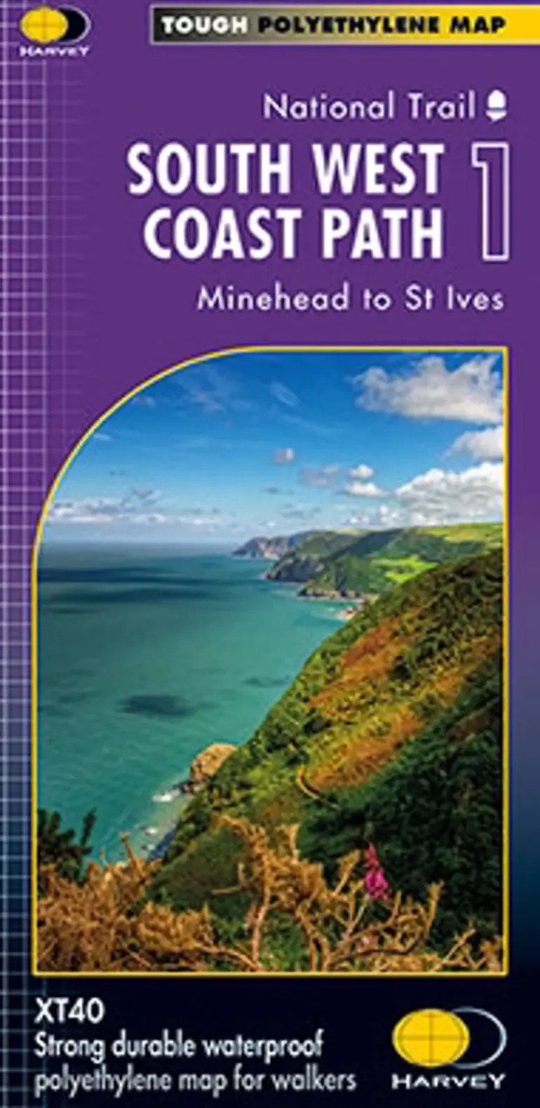 Harvey South West Coast Path 1 - Minehead to St Ives