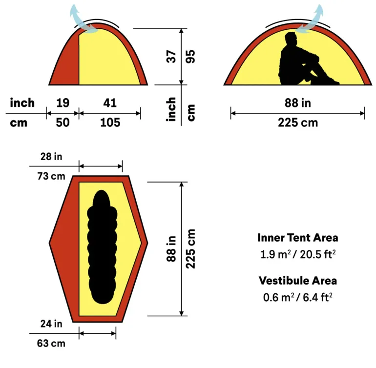 Hilleberg Soulo BL Tent - Red