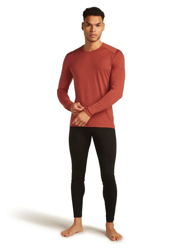 Icebreaker Mens 200 Oasis Long Sleeved Crewe Top - Jasper