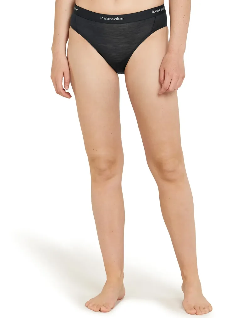 Icebreaker Womens 125 Cool-Lite Sprite Hipster - Black