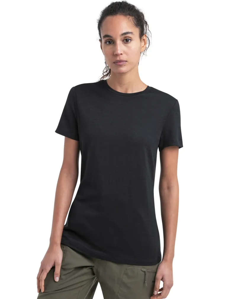 Icebreaker Womens Merino 150 Tech Lite III SS Tee - Black