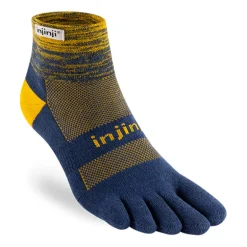 Injinji Mens Trail Midweight Mini Crew Toe socks - Moonlit
