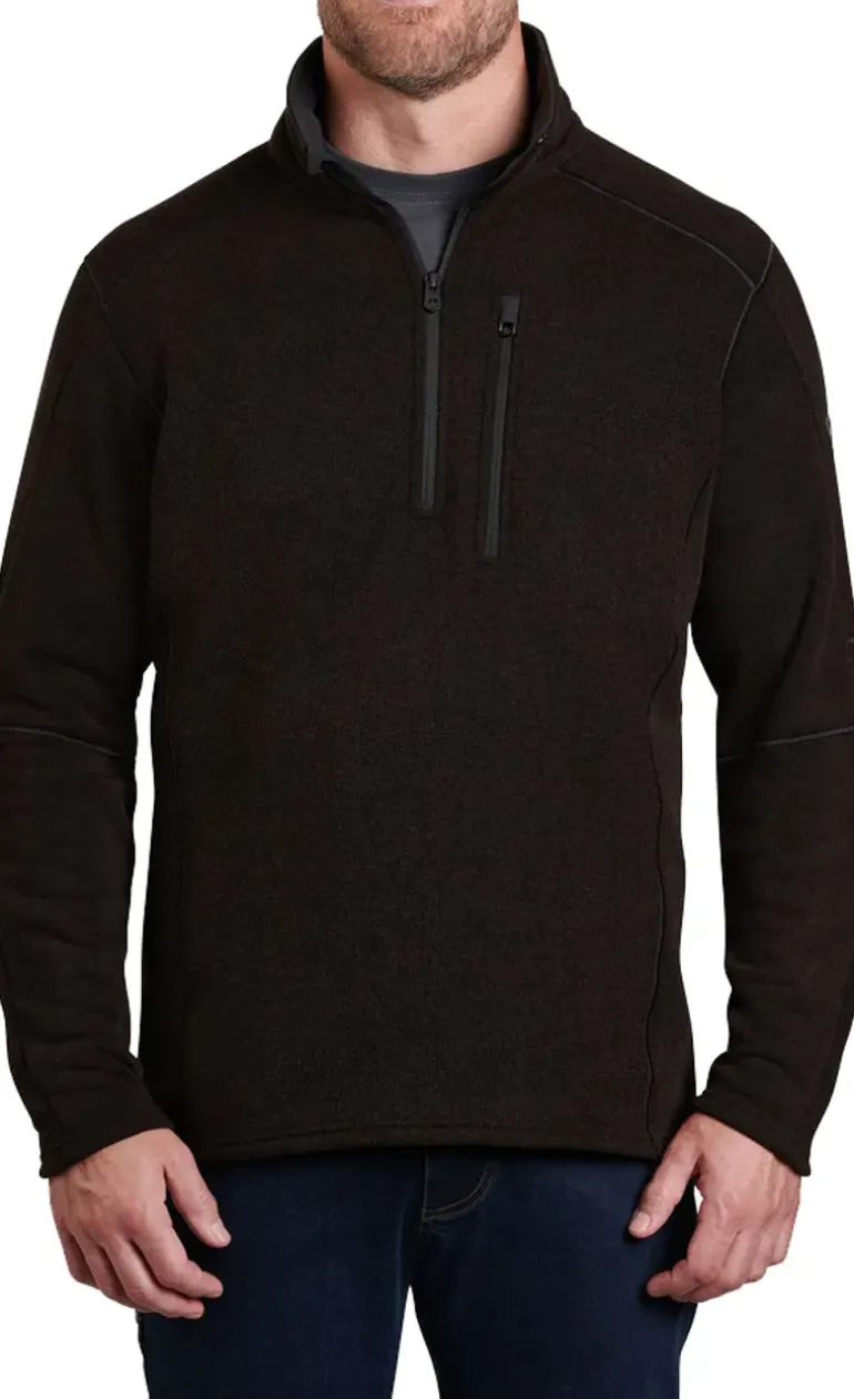 Kuhl Mens Interceptr 1/4 Zip Fleece - Charcoal