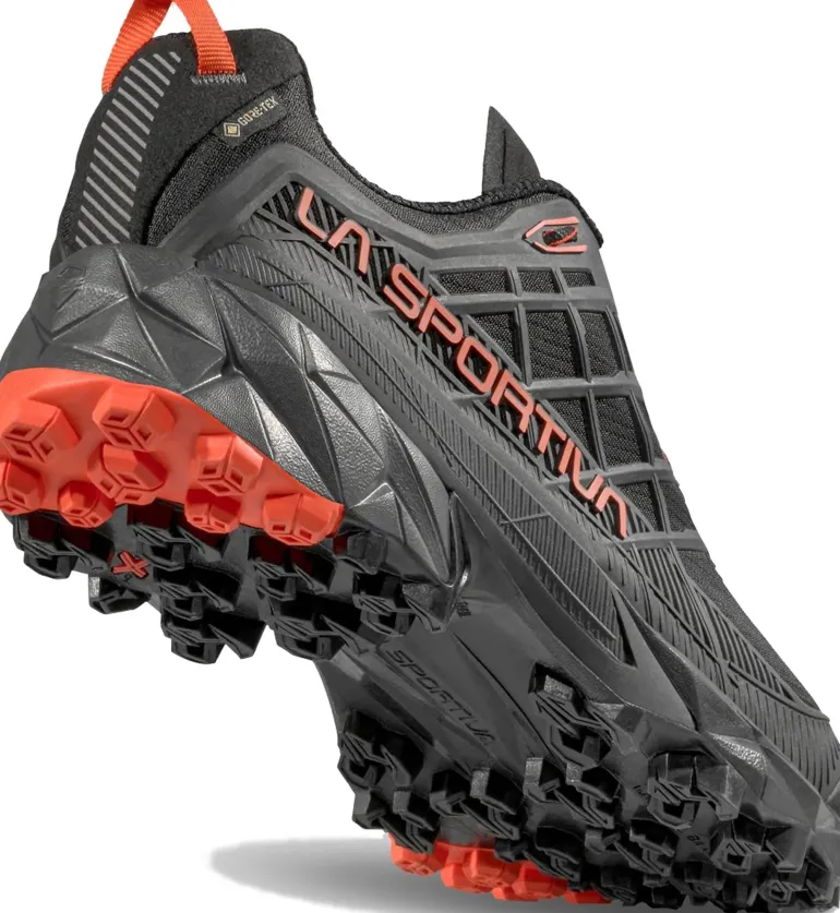 La Sportiva Mens Akyra II GTX Shoes - Black-Cherry Tomato